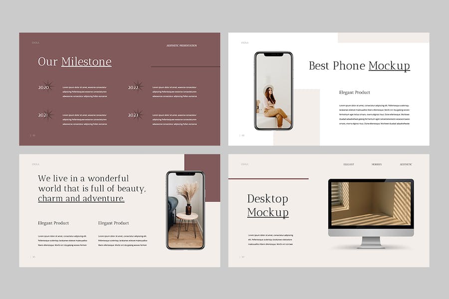 创意时尚复古美学keynote模板 - 顶尖PPT