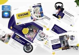 医疗护理健康管理服务Keynote模板 - 顶尖PPT