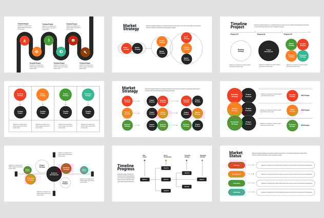商业概念流程信息图形PPT模板 - 顶尖PPT