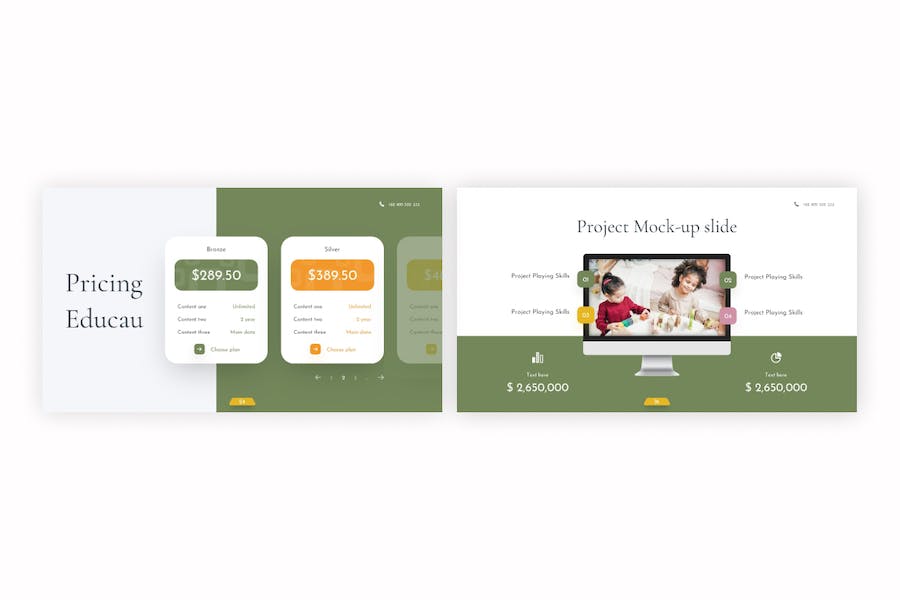 简约大气趣味教育培训早教教育主题PPT模板 - 顶尖PPT