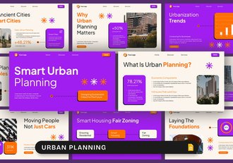 城市规划建设方案汇报PPT模板 - 顶尖PPT