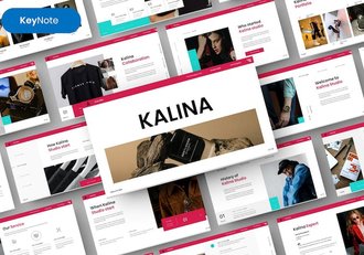 简约风格时尚品牌展示推广keynote模板 - 顶尖PPT