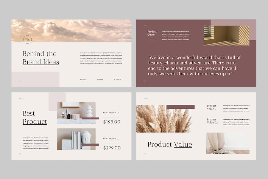 创意时尚复古美学keynote模板 - 顶尖PPT