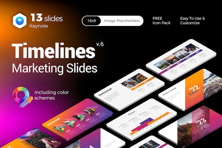 时间表-市场营销-信息图表-主题演讲 - 顶尖PPT