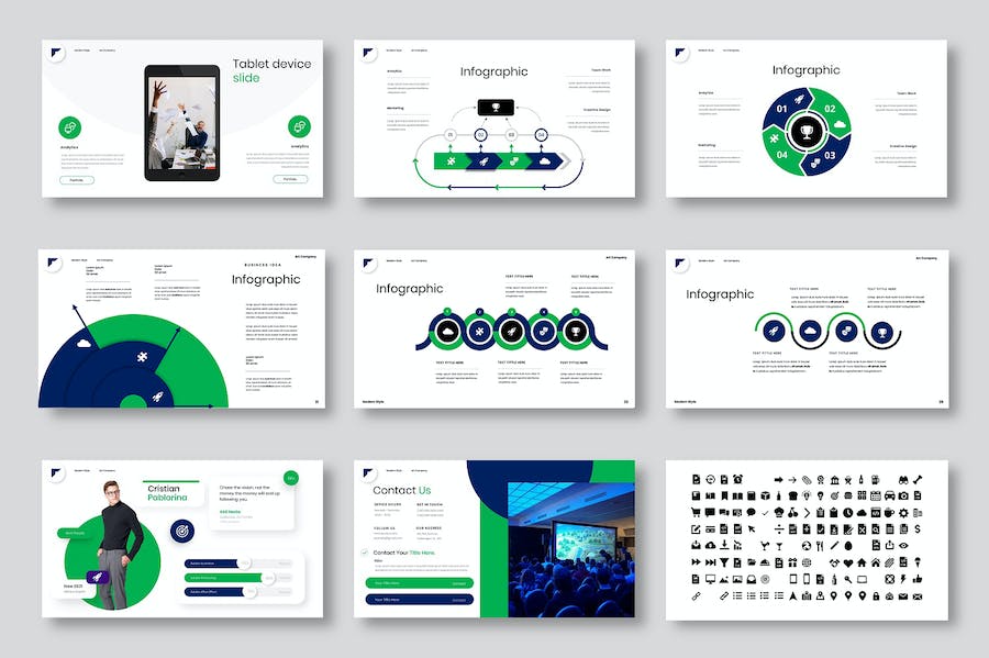 欧美商务企业介绍工作计划总结keynote模板 - 顶尖PPT