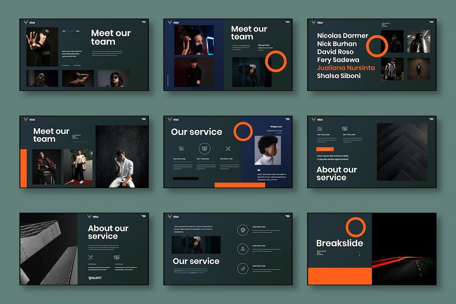 橙色科技商务企业宣传PPT模板 - 顶尖PPT