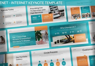 互联网提供商工作计划总结通用keynote模板 - 顶尖PPT