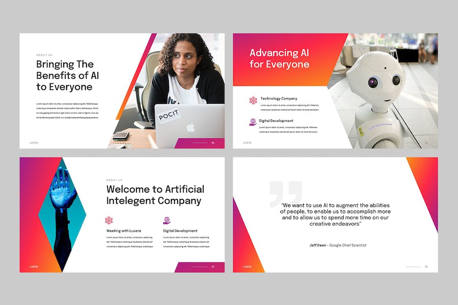 人工智能技术应用解决方案PPT模板 - 顶尖PPT