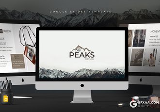 30页5种主题配色国外商务数据分析统计Google slides模板 - 顶尖PPT