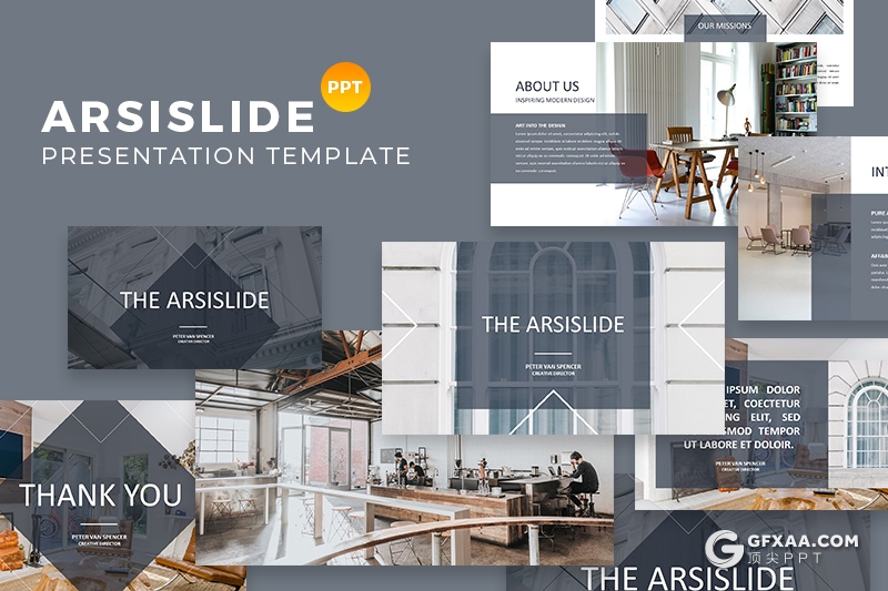 58页简约风格室内家居装饰业务介绍展示PPT模板 - 顶尖PPT