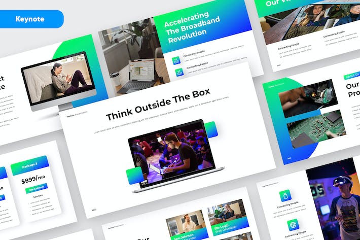 科技产品发布技术方案演示keynote模板 - 顶尖PPT