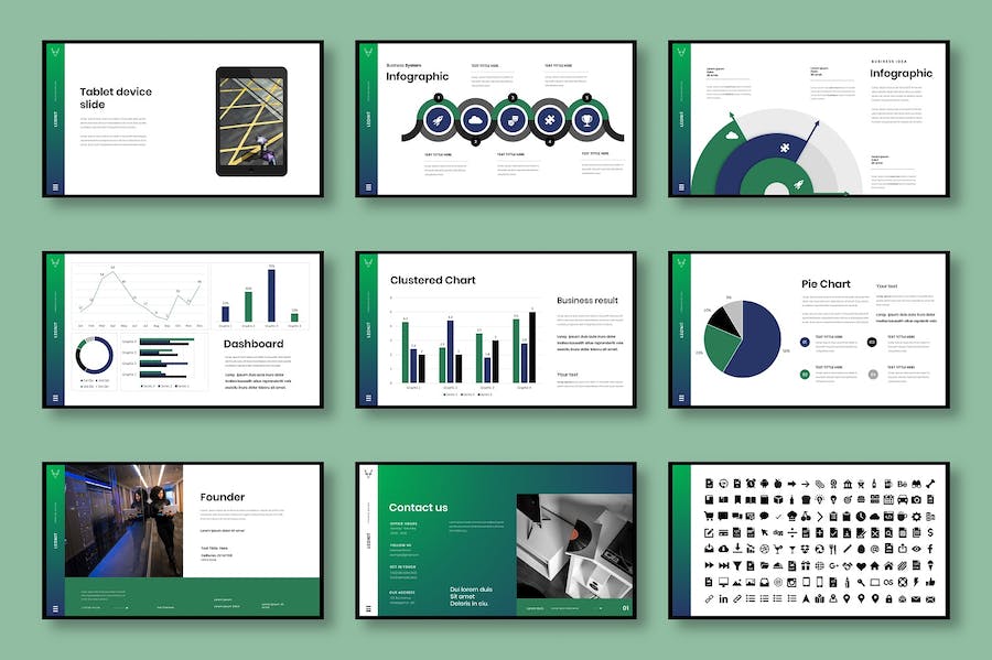 绿色环保商务企业社会责任Keynote模板 - 顶尖PPT