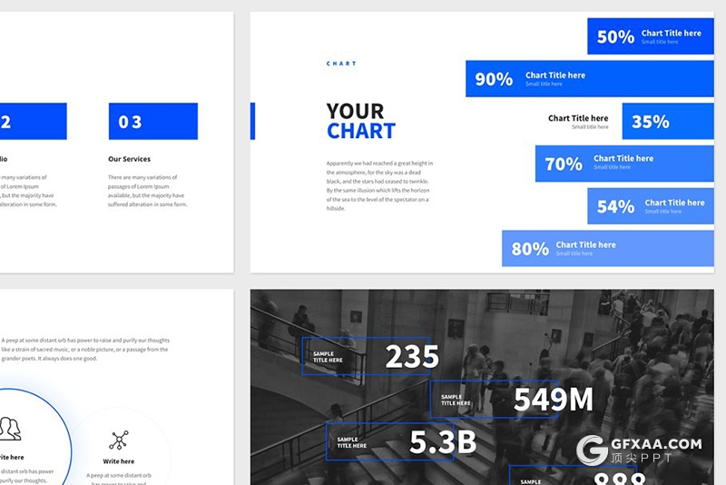 76页蓝色欧美商务市场调研多用途PPT模板 - 顶尖PPT