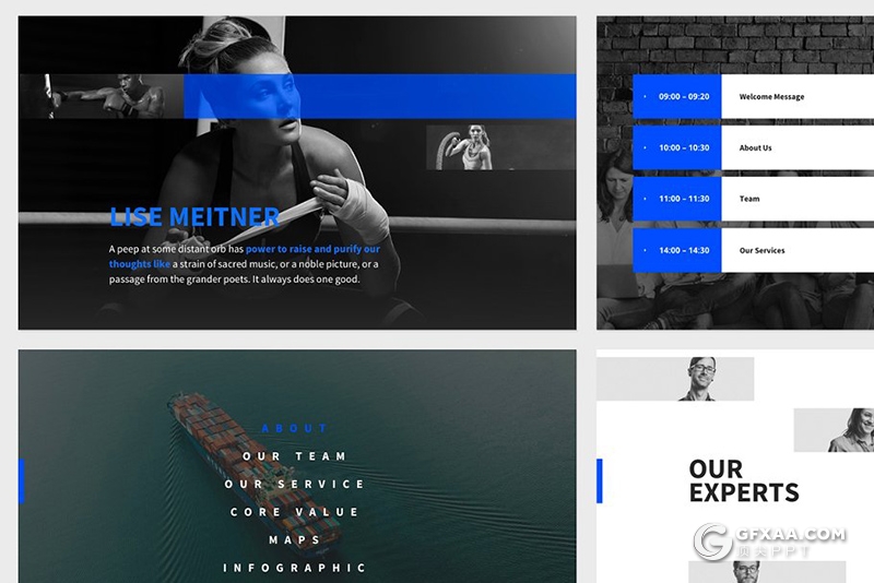 76页蓝色欧美商务市场调研多用途PPT模板 - 顶尖PPT