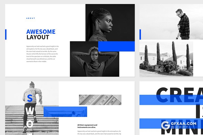 76页蓝色欧美商务市场调研多用途PPT模板 - 顶尖PPT