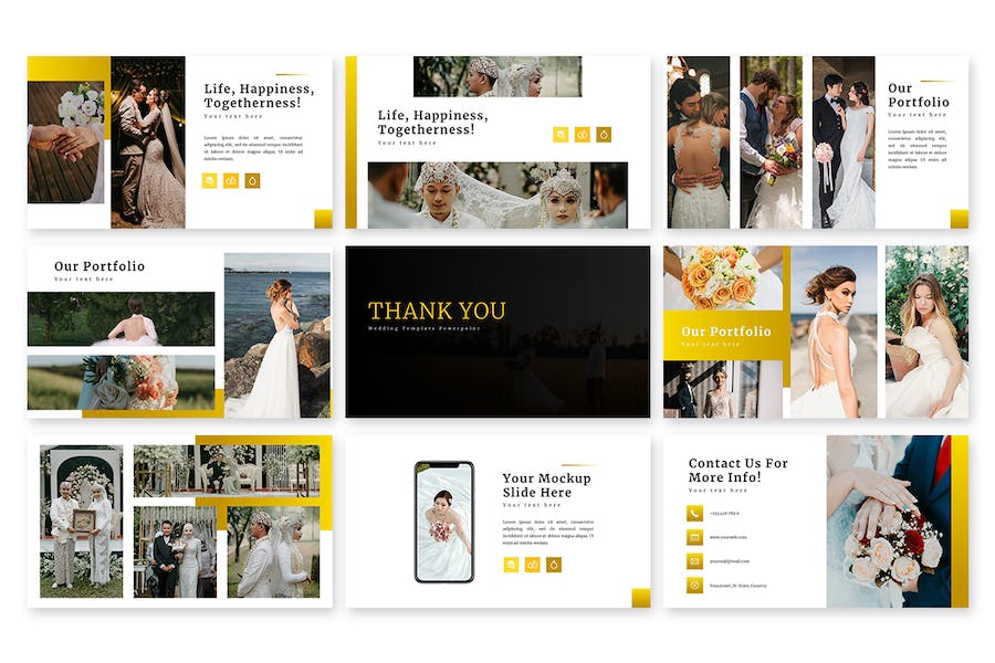 婚礼策划活动PPT模板 - 顶尖PPT