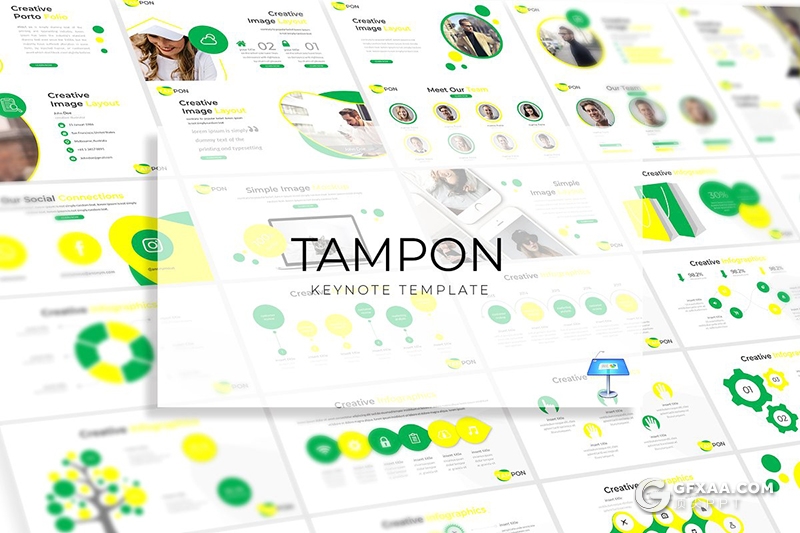 30页扁平化工作汇报工作计划商务多用途keynote模板 5种主题配色 - 顶尖PPT