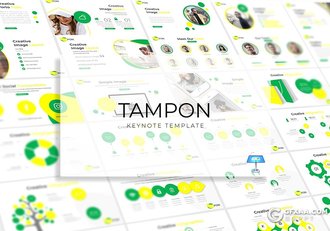 30页扁平化工作汇报工作计划商务多用途keynote模板 5种主题配色 - 顶尖PPT
