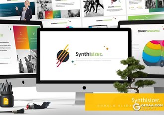 30页色彩商务团队介绍工作计划总结Google slides模板 5种主题配色 - 顶尖PPT