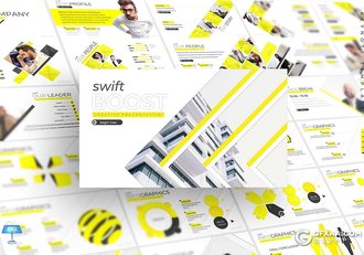 30页创意商务图形欧美商务多用途keynote模板 5种主题配色 - 顶尖PPT