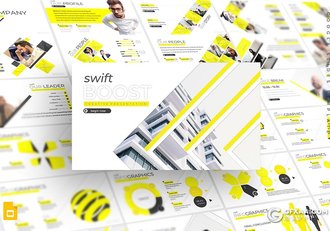 30页创意商务图形欧美商务多用途Google slides模板 5种主题配色 - 顶尖PPT