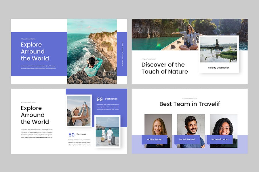 旅游行业景点推广Keynote演示模板 - 顶尖PPT