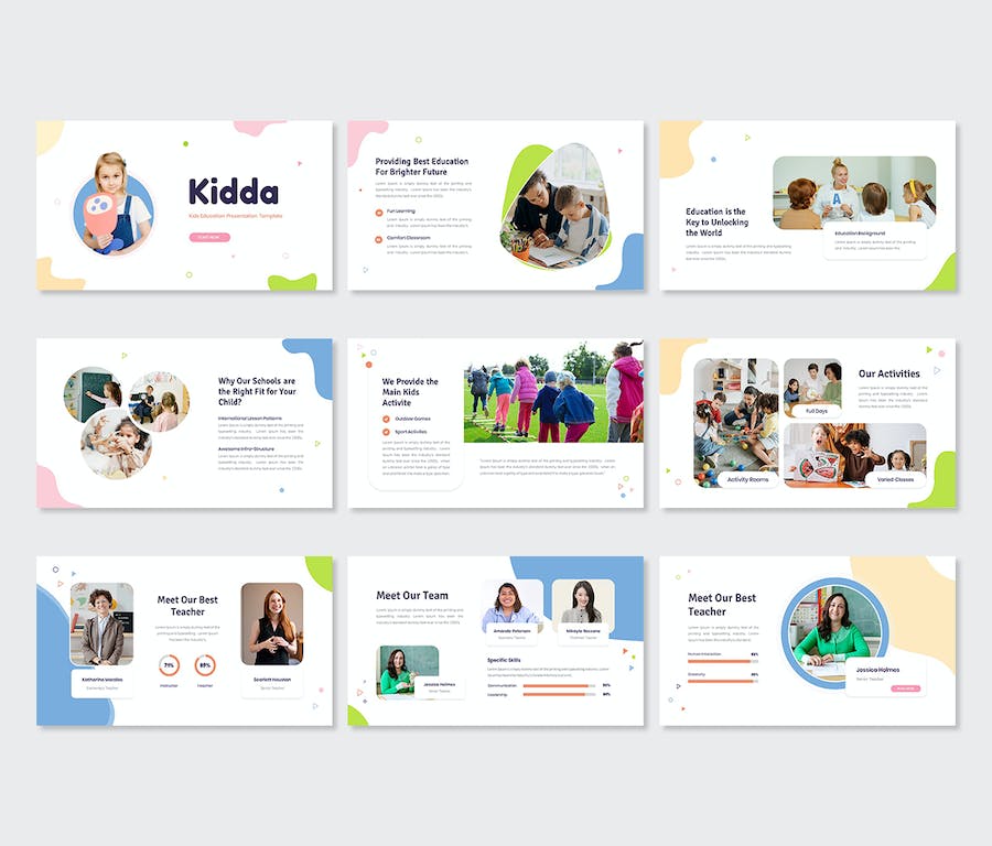 儿童教育培训课程教学活动PPT模板 - 顶尖PPT