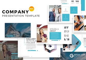 65页商务公司企业介绍宣传团队业务展示PPT模板 8种主题配色 - 顶尖PPT