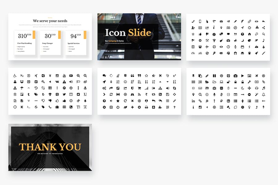 手表产品宣传展示PPT模板 - 顶尖PPT