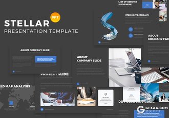 105页黑白两种底色欧美蓝色商务统计工作汇报PPT模板 - 顶尖PPT