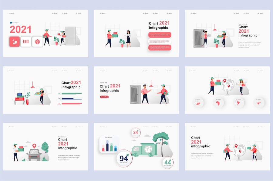 开学季返校教育主题插画PPT模板 - 顶尖PPT