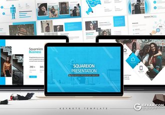 30页时尚服装展示模特摄影街拍分析keynote模板 5种主题配色 - 顶尖PPT