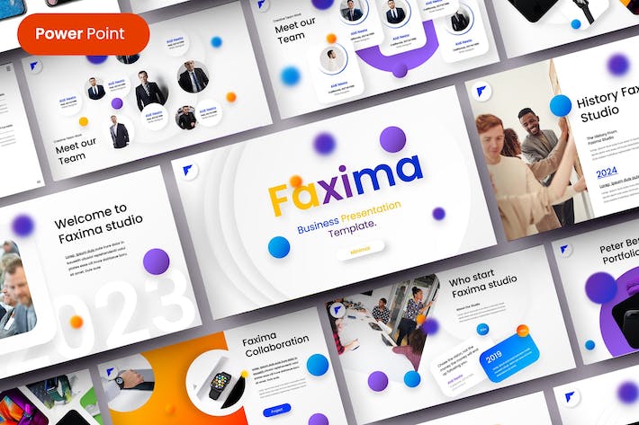 商务风格内部会议国外商业PPT模板 - 顶尖PPT