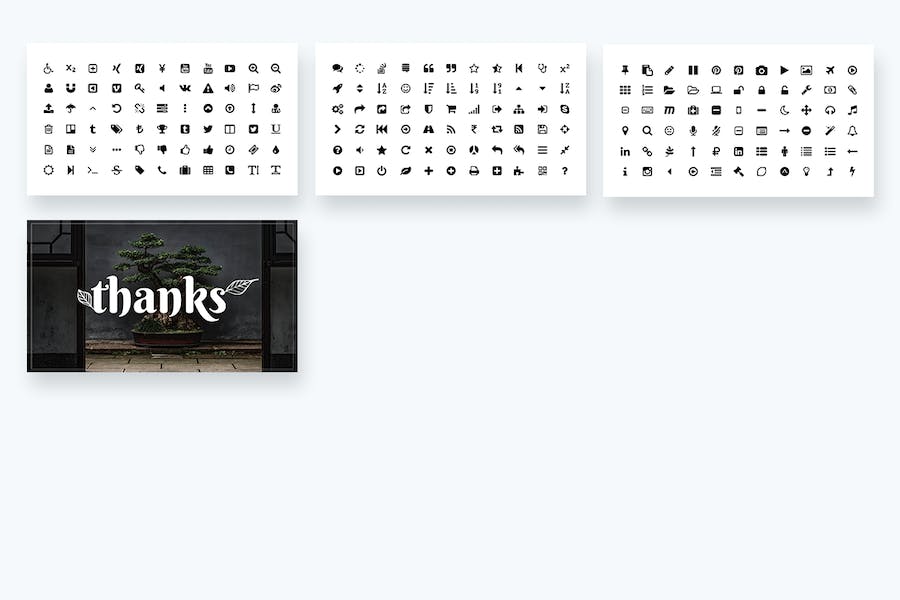 园林艺术盆景树花园主题展示PPT模板 - 顶尖PPT