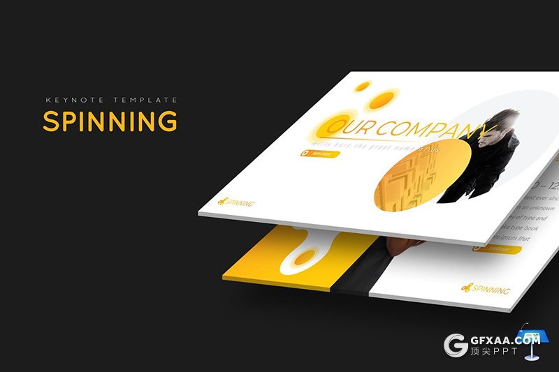 30页创意圆形组合商务多用途keynote模板 5种主题配色 - 顶尖PPT