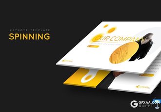 30页创意圆形组合商务多用途keynote模板 5种主题配色 - 顶尖PPT