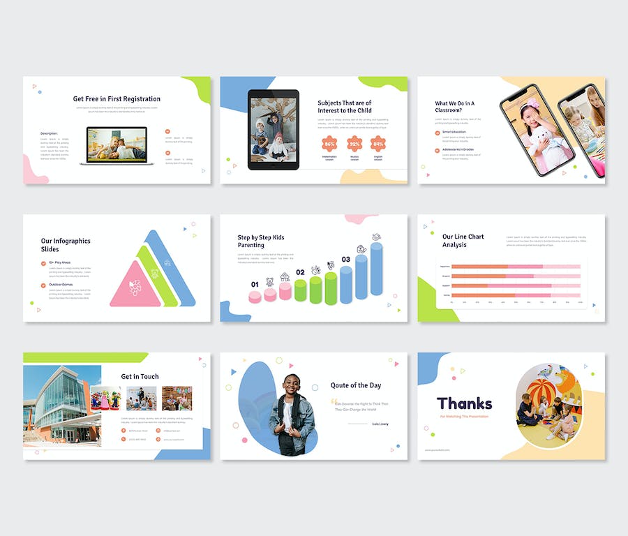 儿童教育培训课程教学活动PPT模板 - 顶尖PPT