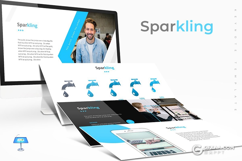 30页欧美商务风格团队介绍多用途keynote模板 5种主题配色 - 顶尖PPT