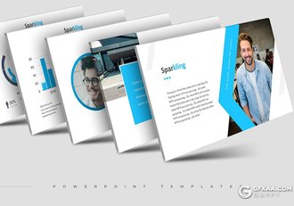 30页欧美商务风格团队介绍多用途PPT模板 5种主题配色 - 顶尖PPT