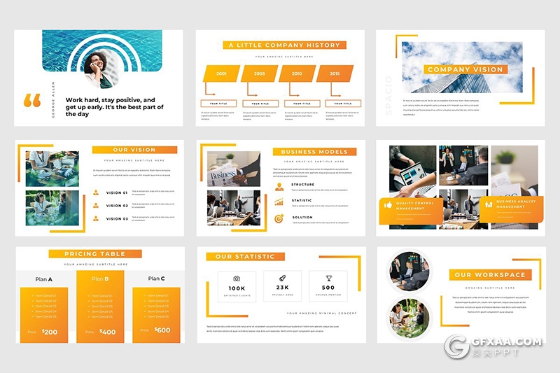 52页商业主题演讲商务多用途keynote模板 - 顶尖PPT