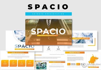 52页商业主题演讲商务多用途keynote模板 - 顶尖PPT