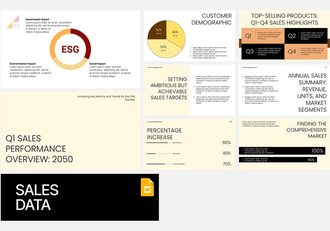 销售数据分析业绩展示PPT模板 - 顶尖PPT