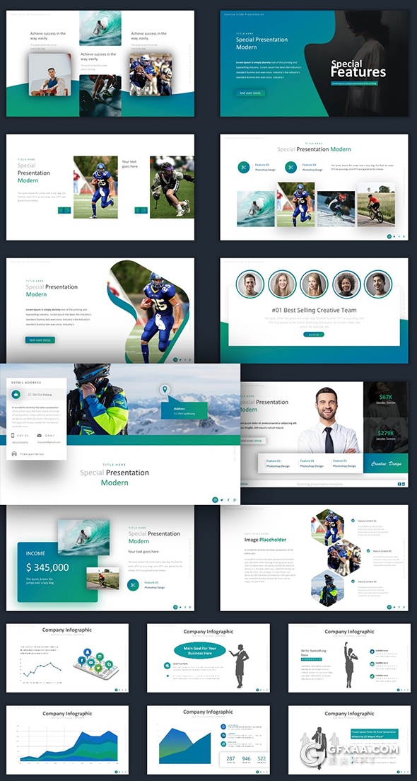 400页国外高端商务ppt模板创意商务图形卡通插画数据图表ppt模板 - 顶尖PPT