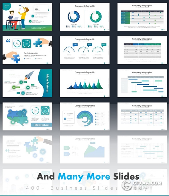 400页国外高端商务ppt模板创意商务图形卡通插画数据图表ppt模板 - 顶尖PPT