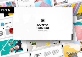 60页极简时尚杂志风格图片展示PPT模板 - 顶尖PPT