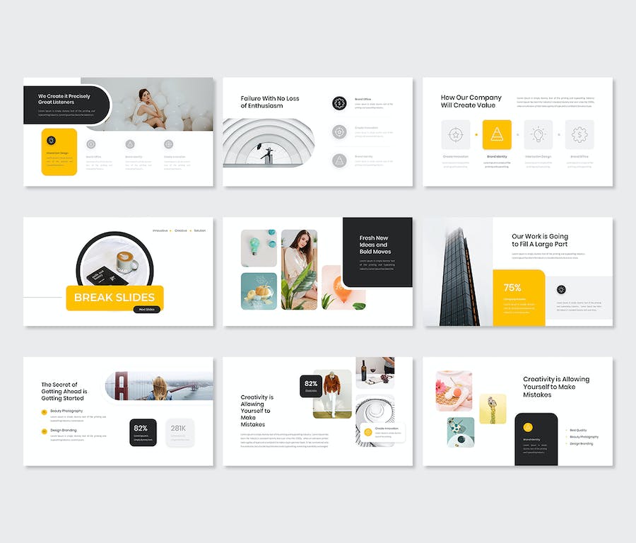 创意设计项目提案路演PPT模板 - 顶尖PPT