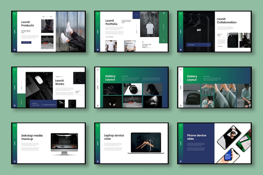 绿色环保商务企业社会责任Keynote模板 - 顶尖PPT
