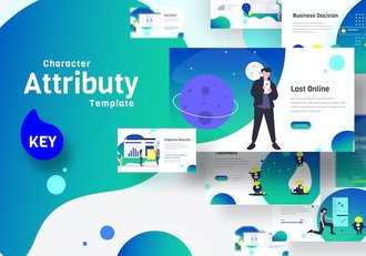 创意插画商务商业keynote模板 - 顶尖PPT