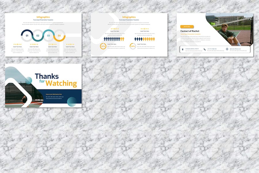 网球赛事介绍运动培训方案keynote模板 - 顶尖PPT