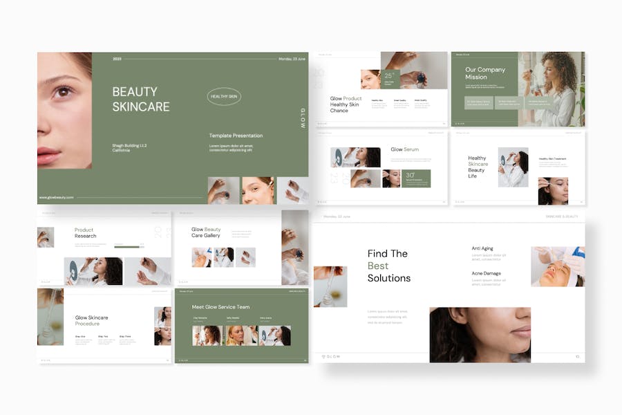 美容护肤品产品推广宣传PPT模板 - 顶尖PPT